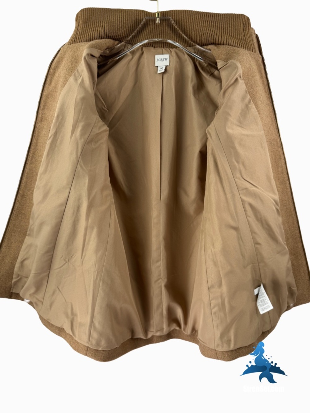 1329 J.Crew Cocoon Coat in Italian Stadium-Cloth Wool Blend – 2P – Camel - Picture 8 of 16